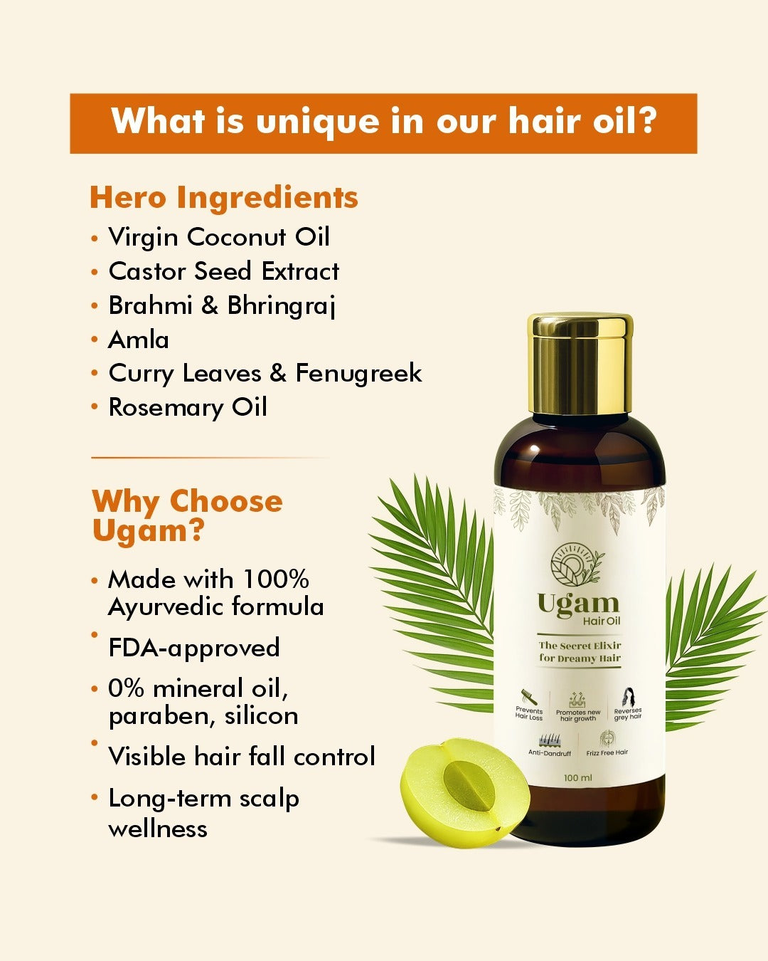 Anti Hairfall Ugam Hair Oil